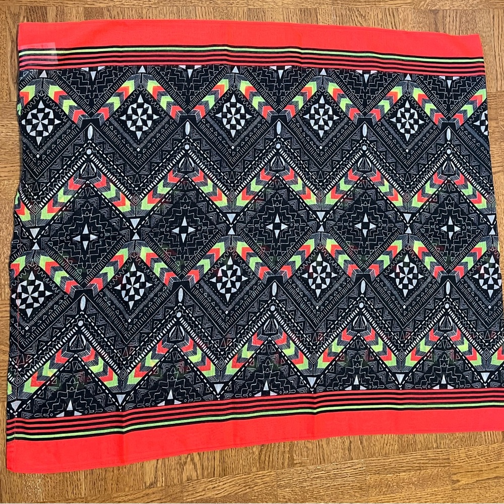 🌸 Vibrant Geometric Patterned Tube Scarf  (3 for $25)